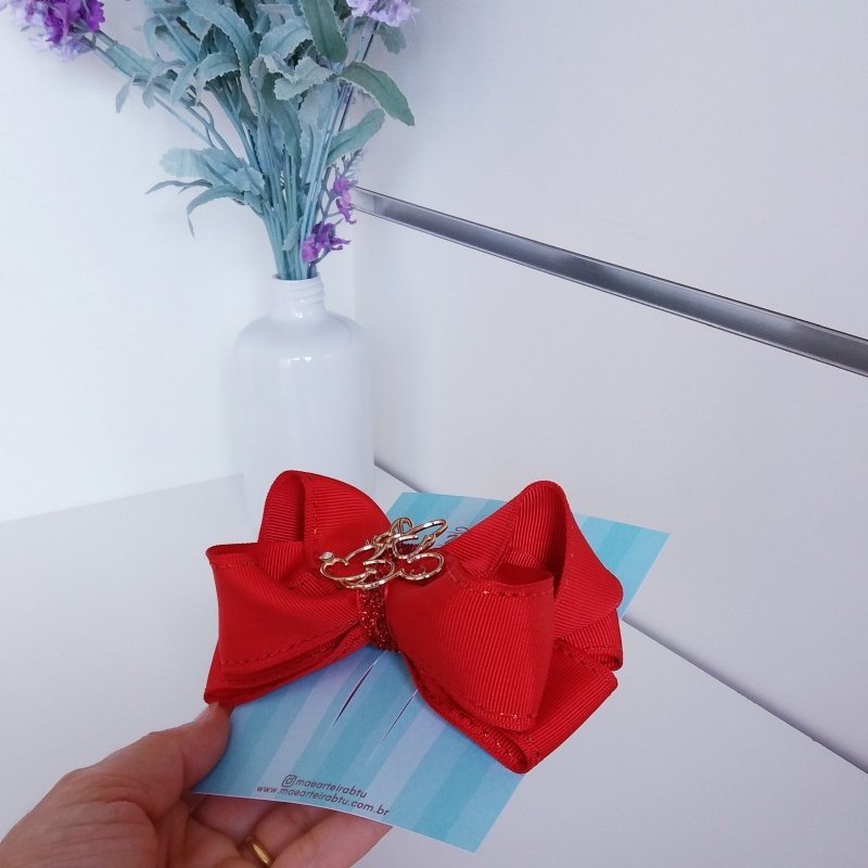 Laço Boutique Duplo Grande Minnie Vazado - Imagem 2