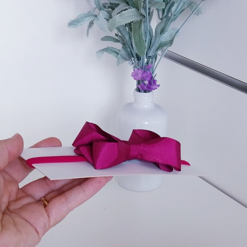 Faixa Meia de Seda Pequena Magenta - Imagem 2