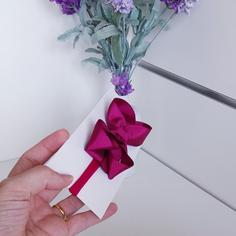 Faixa Meia de Seda Pequena Magenta - Imagem 3