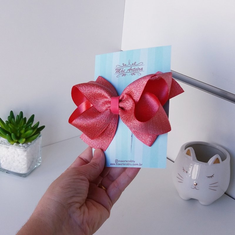 Laço Boutique Grande Laranja Festa Luxo - Imagem 2