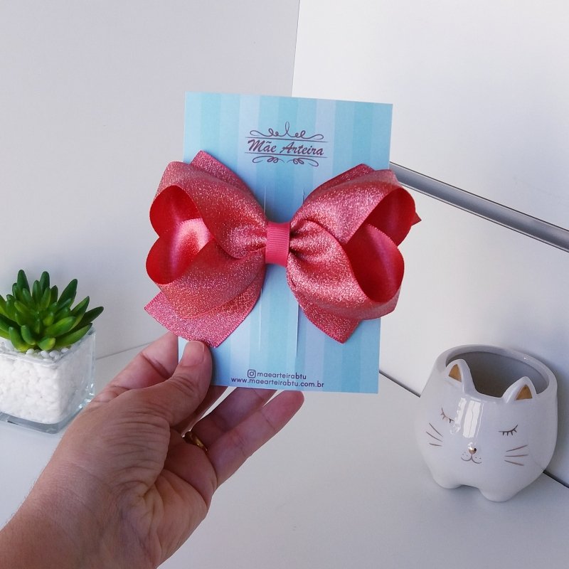 Laço Boutique Grande Laranja Festa Luxo