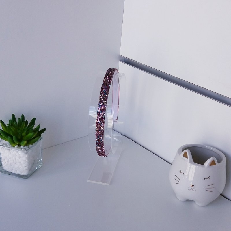 Tiara Brilho Rosa Colors