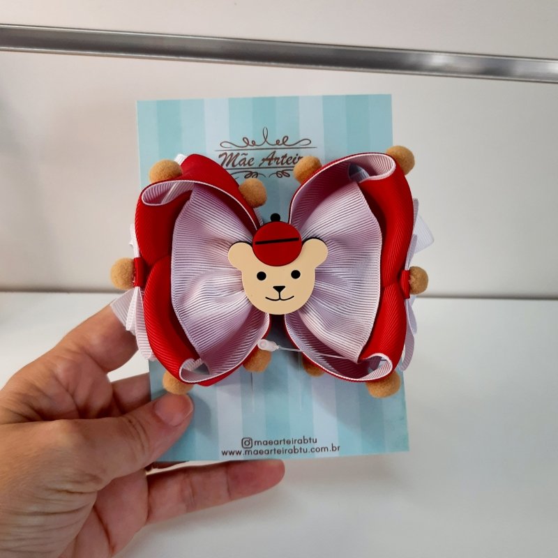 Laço Amora Grande Ursinho Maple Bear