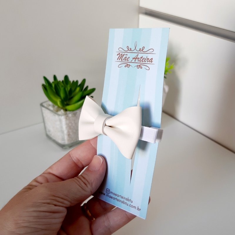 Hair Clip Grande Off White Lonita - Imagem 2