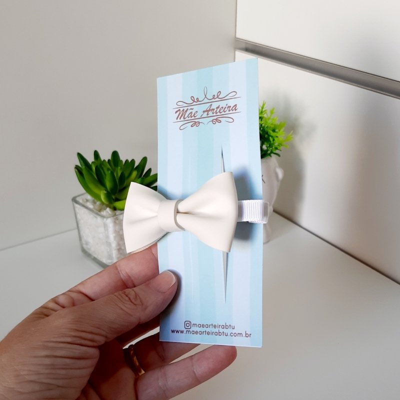 Hair Clip Grande Off White Lonita