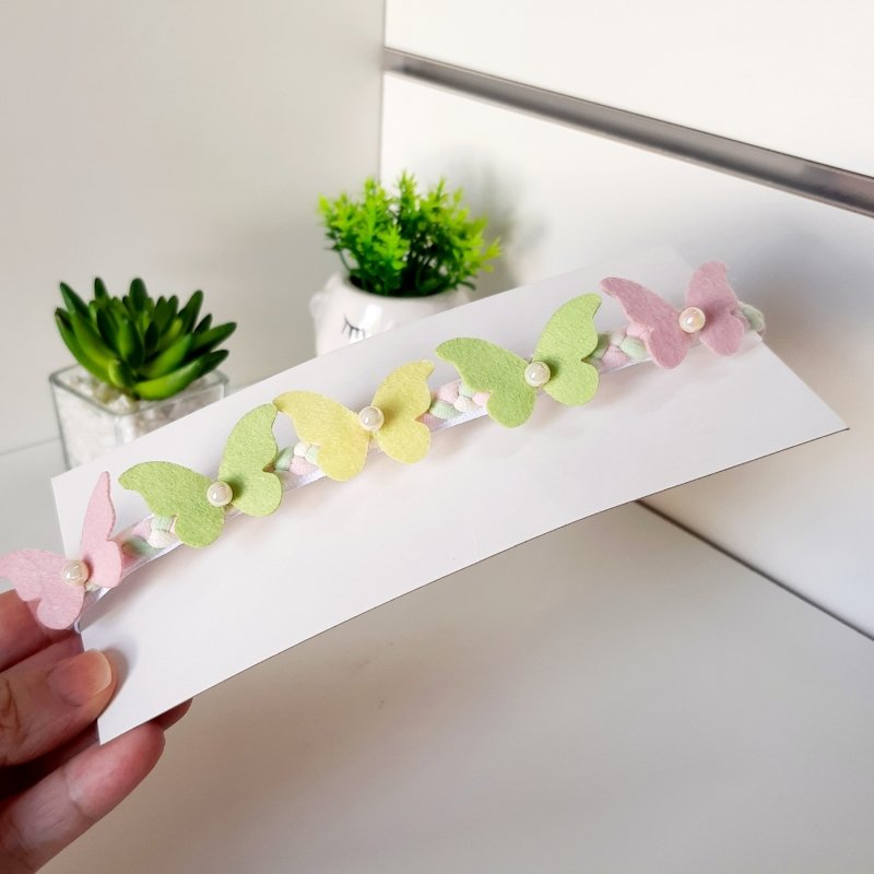 Faixa Meia de Seda Pequena Jardim Encantado