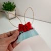 Hair Clip Grande Orelhinha Coelho Vermelho - Image 3