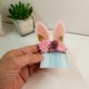 Hair Clip Grande Orelhinha Coelho Rosa - Image 3
