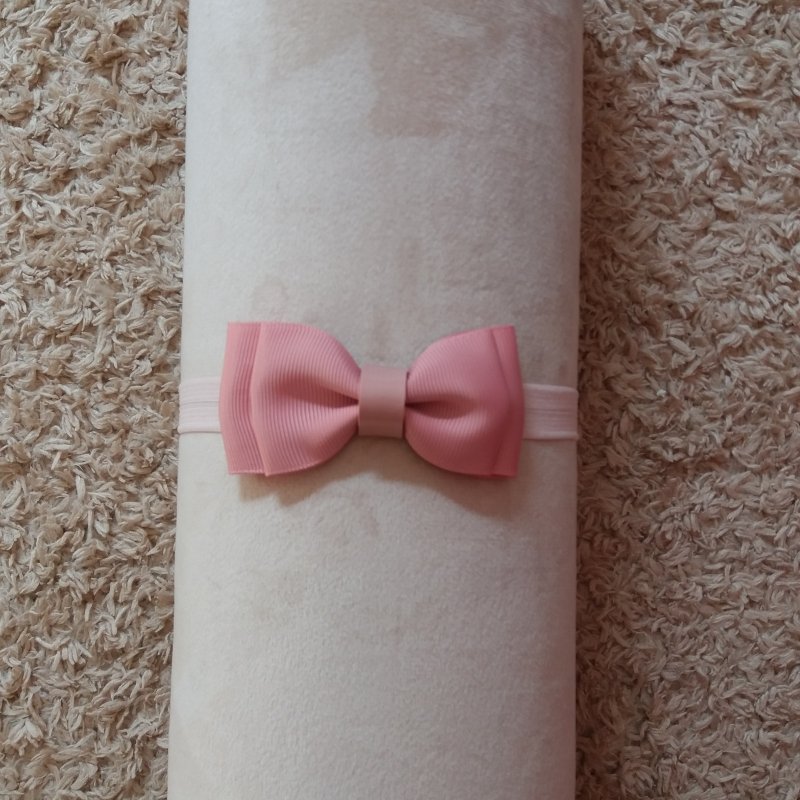 Faixa Elástica Viés Pequena Laço Rosa Antique - Imagem 5