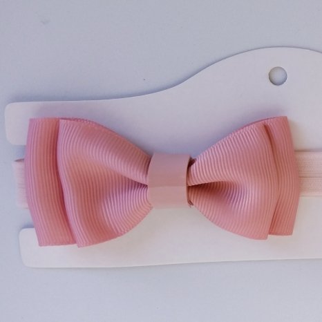 Faixa Elástica Viés Pequena Laço Rosa Antique