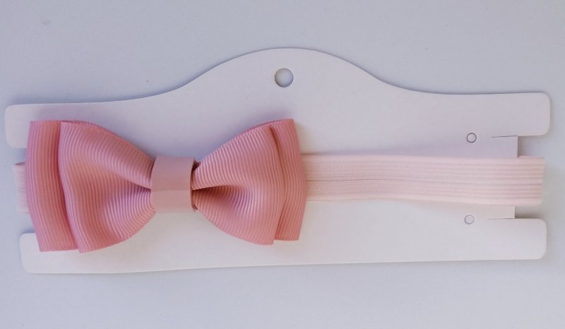 Faixa Elástica Viés Pequena Laço Rosa Antique - Imagem 2