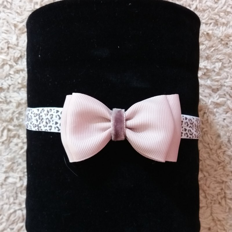 Faixa Elástica Viés Pequena Animal Print Nude - Imagem 4