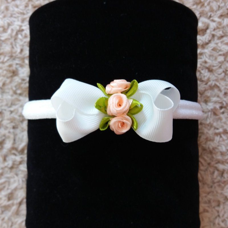 Faixa Meia de Seda RN Bucle/Laço Flor Cetim - Imagem 4