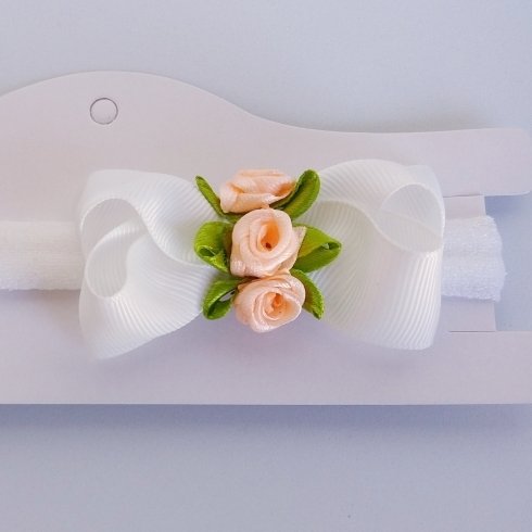 Faixa Meia de Seda RN Bucle/Laço Flor Cetim