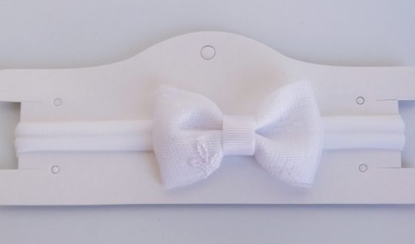 Faixa Meia de Seda RN Branco Laço Renda - Image 2