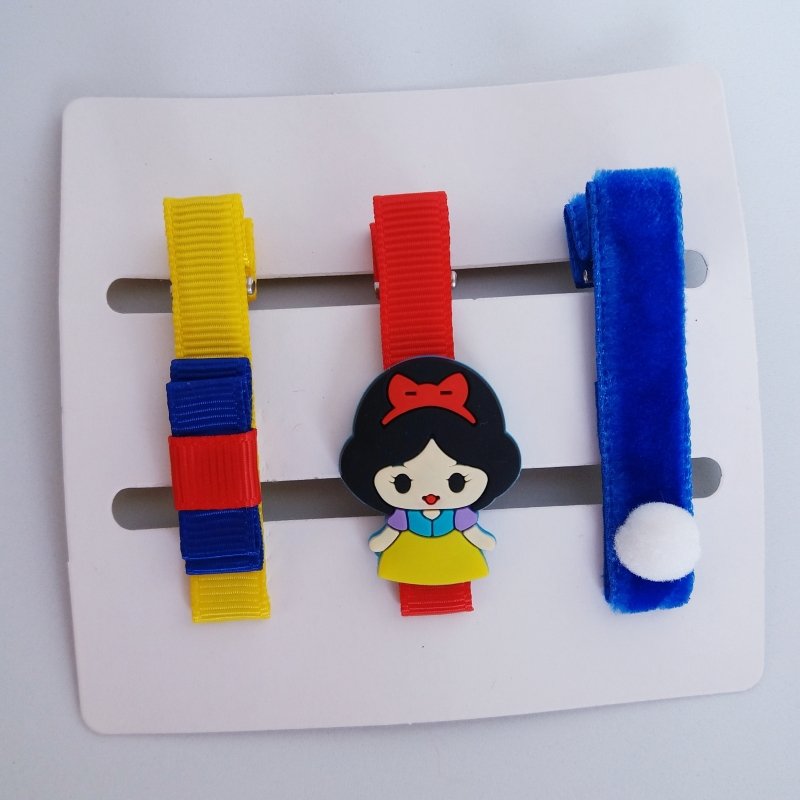 Hair Clip 3 Médio Branca de Neve