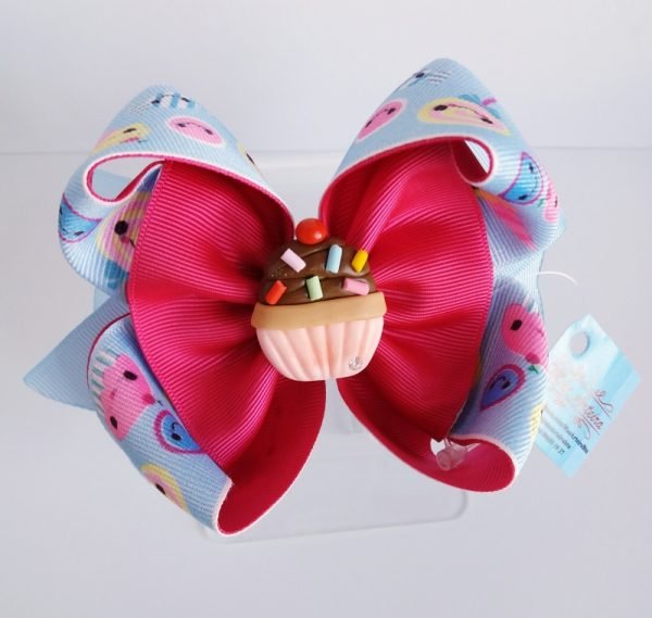 Laço Amora Grande Rosa/Docinho Cupcake - Image 2