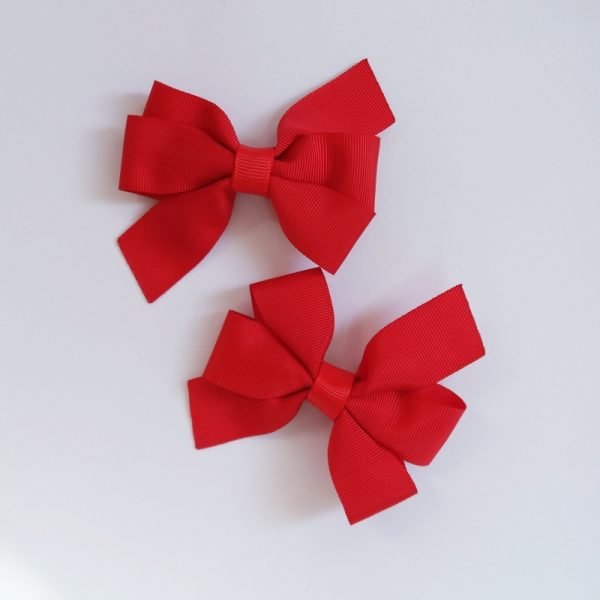 Par Laço Catavento Pequeno Vermelho