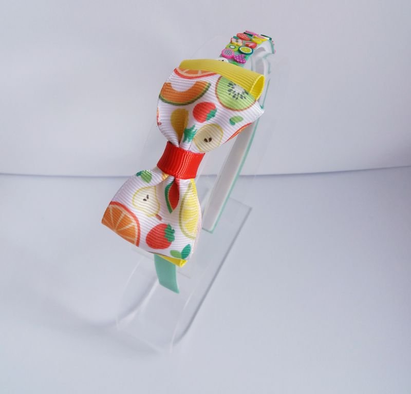 Tiara Laço Duplo Frutas - Imagem 2