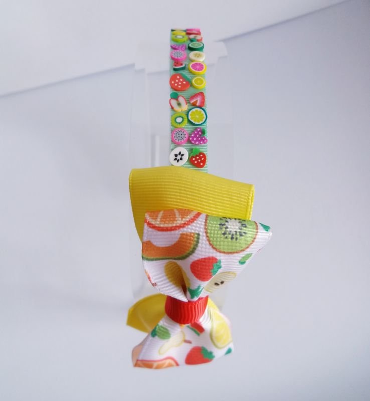 Tiara Laço Duplo Frutas - Imagem 3